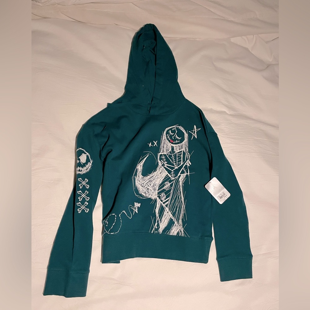 Disney Nightmare Before Christmas Sally Green Sweatshirt XS NWT